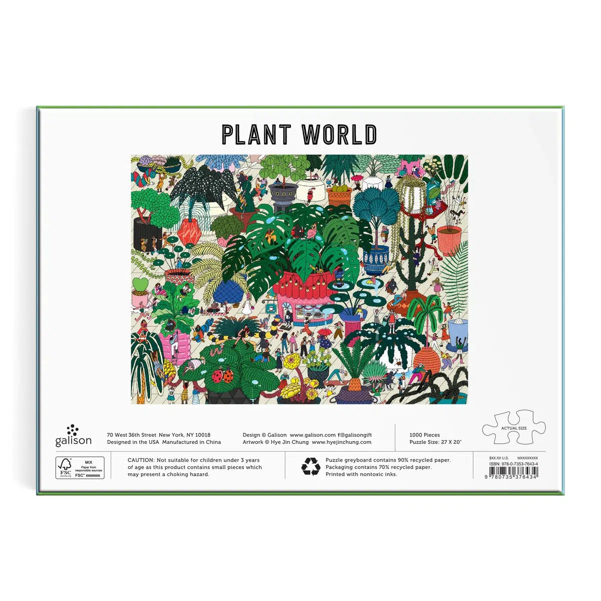 Plant World 1000 Piece Jigsaw Puzzle Galison