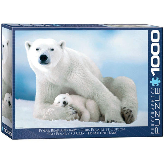 Polar Bear & Baby 1000 Piece Jigsaw Puzzle Eurographics