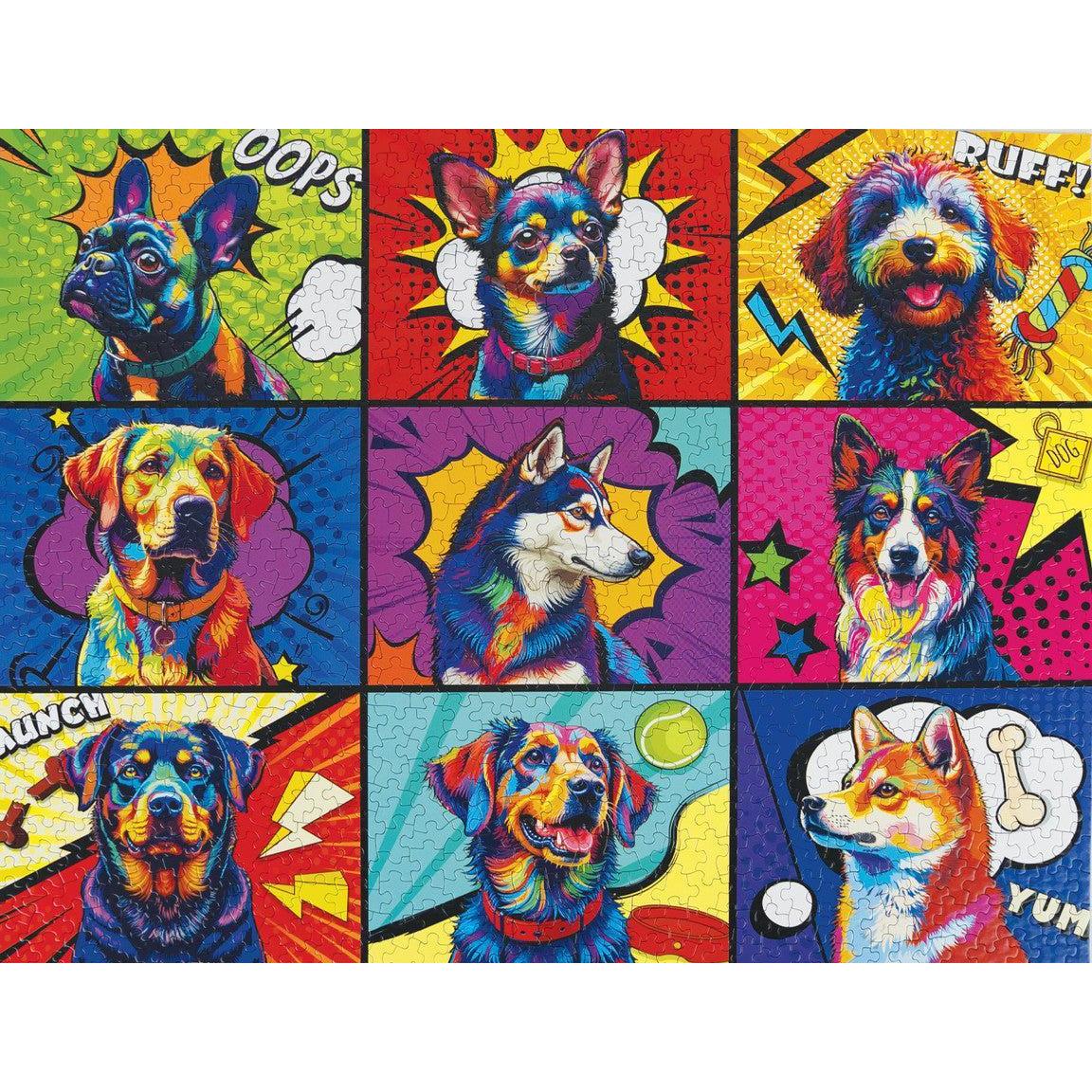 Pop Art Pups 1000 Piece Jigsaw Puzzle Springbok