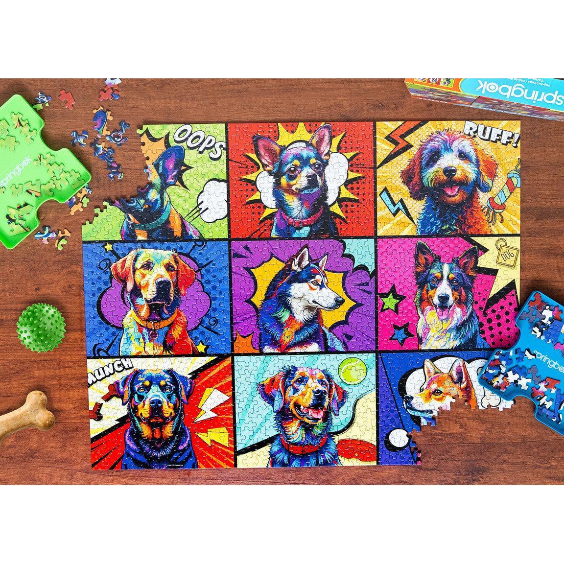 Pop Art Pups 1000 Piece Jigsaw Puzzle Springbok