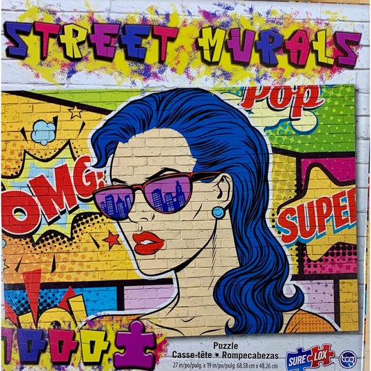 Pop Art Women Street Murals 1000 Piece Jigsaw Puzzle Sure Lox