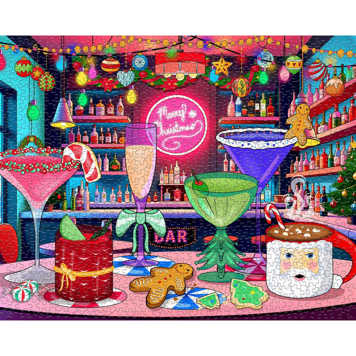 Pop-Up Christmas Cocktails 1000 Piece Jigsaw Puzzle Springbok