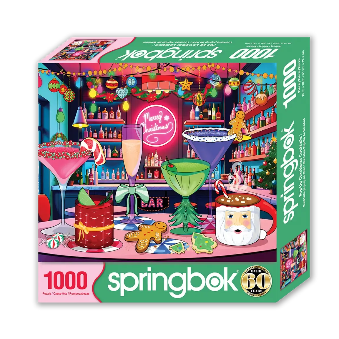 Pop-Up Christmas Cocktails 1000 Piece Jigsaw Puzzle Springbok