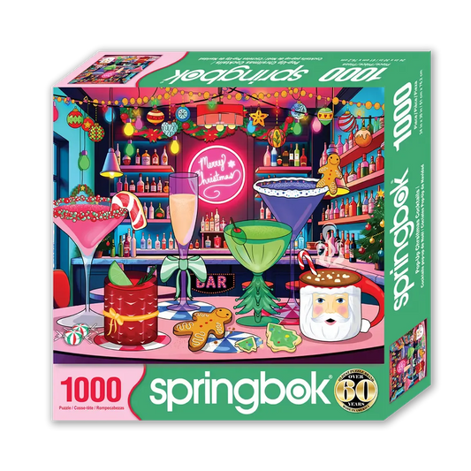 Pop-Up Christmas Cocktails 1000 Piece Jigsaw Puzzle Springbok