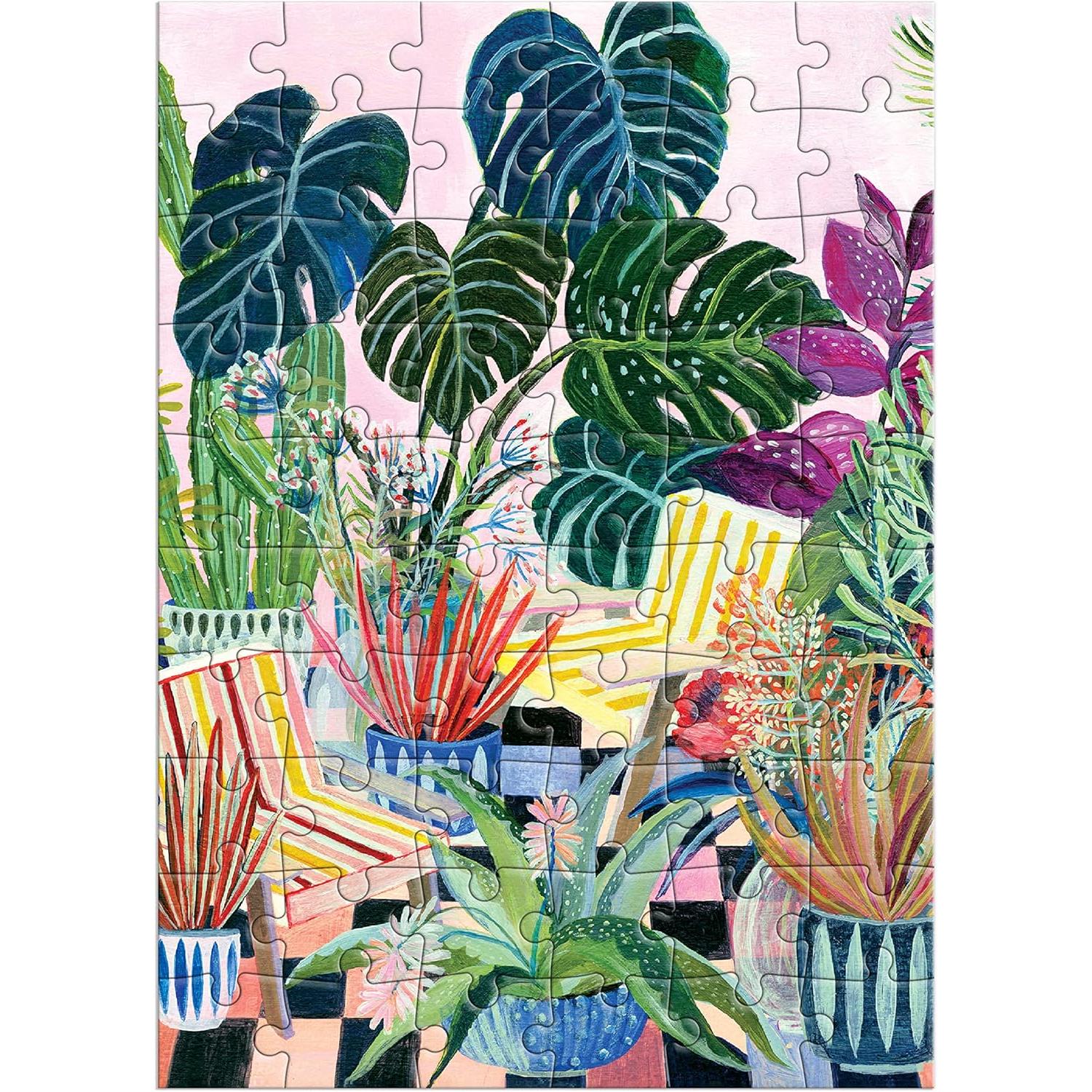 Potted Plants Greeting Card 60 Piece Jigsaw Puzzle Galison