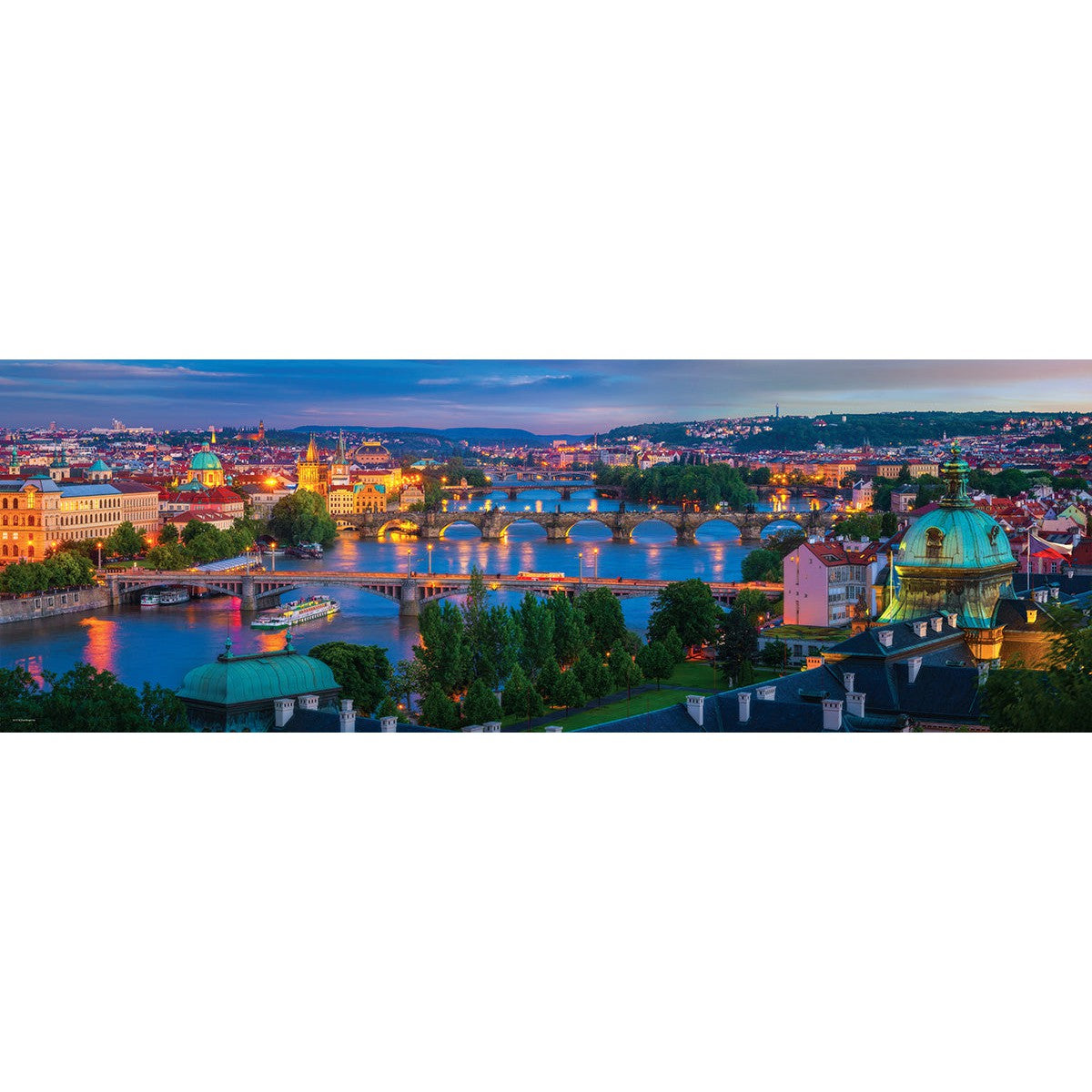 Prague, Czech Republic 1000 Piece Panoramic Jigsaw Puzzle Eurographics