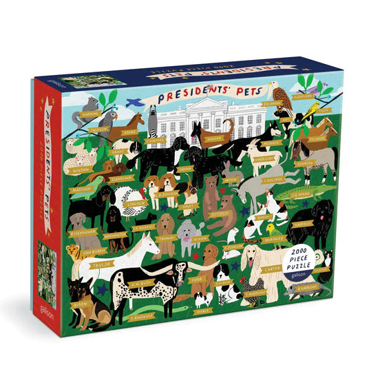 Presidents' Pets 2000 Piece Jigsaw Puzzle Galison