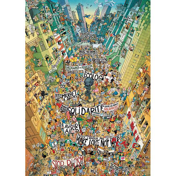 Protest Cartoon Classics 2000 Piece Jigsaw Puzzle Heye