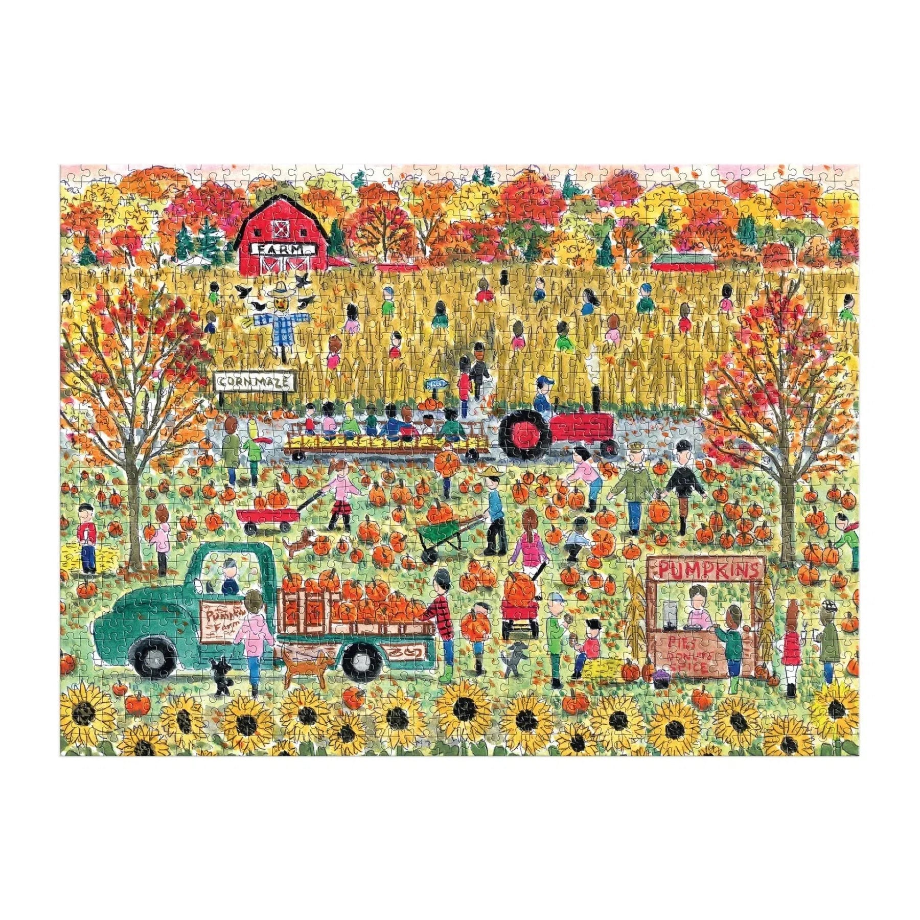 Pumpkin Patch 1000 Piece Jigsaw Puzzle Galison