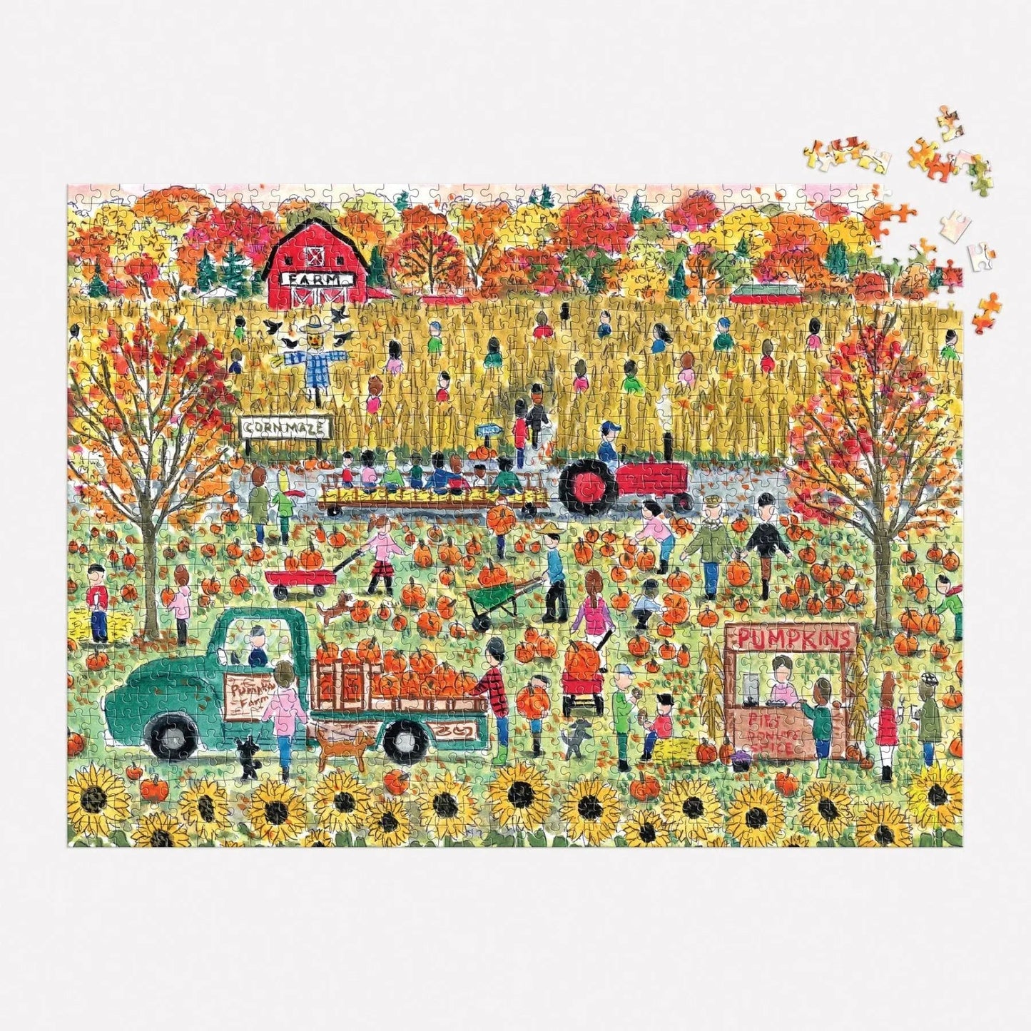 Pumpkin Patch 1000 Piece Jigsaw Puzzle Galison