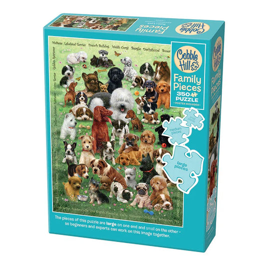 Puppy Love 350 Piece Family Jigsaw Puzzle Cobble Hill