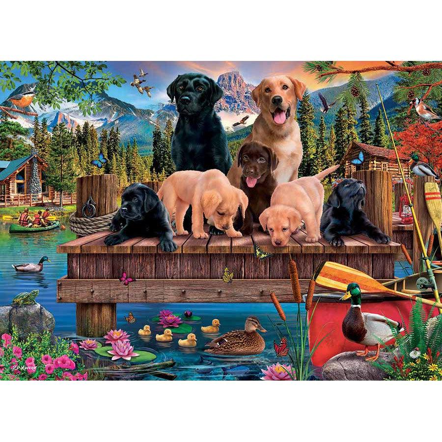 Pups & Ducks 350 Piece Family Jigsaw Puzzle Cobble Hill