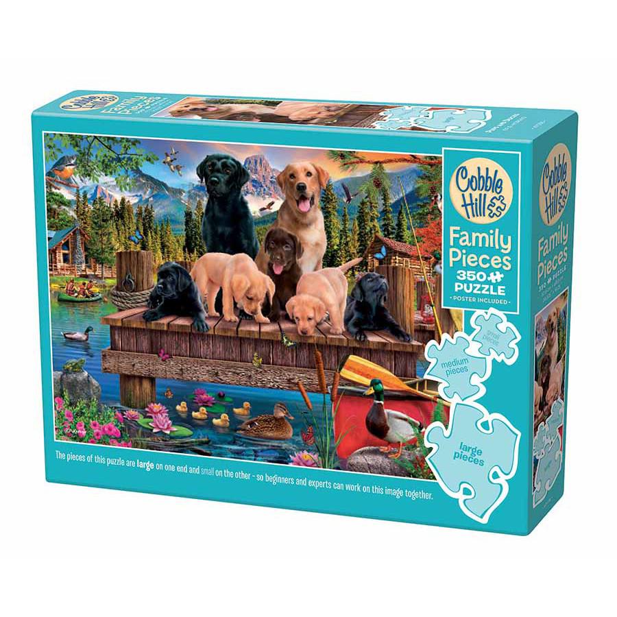 Pups & Ducks 350 Piece Family Jigsaw Puzzle Cobble Hill