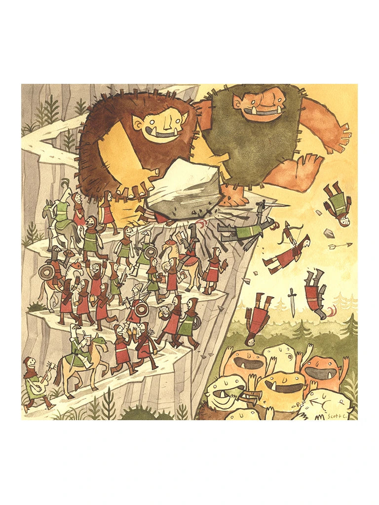 Cliff Ogres 1000 Piece Jigsaw Puzzle Scott C