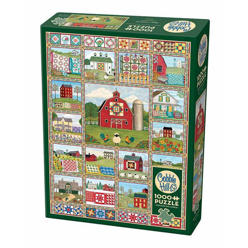Quilt Country 1000 Piece Jigsaw Puzzle Cobble Hill – Puzzle Merchant