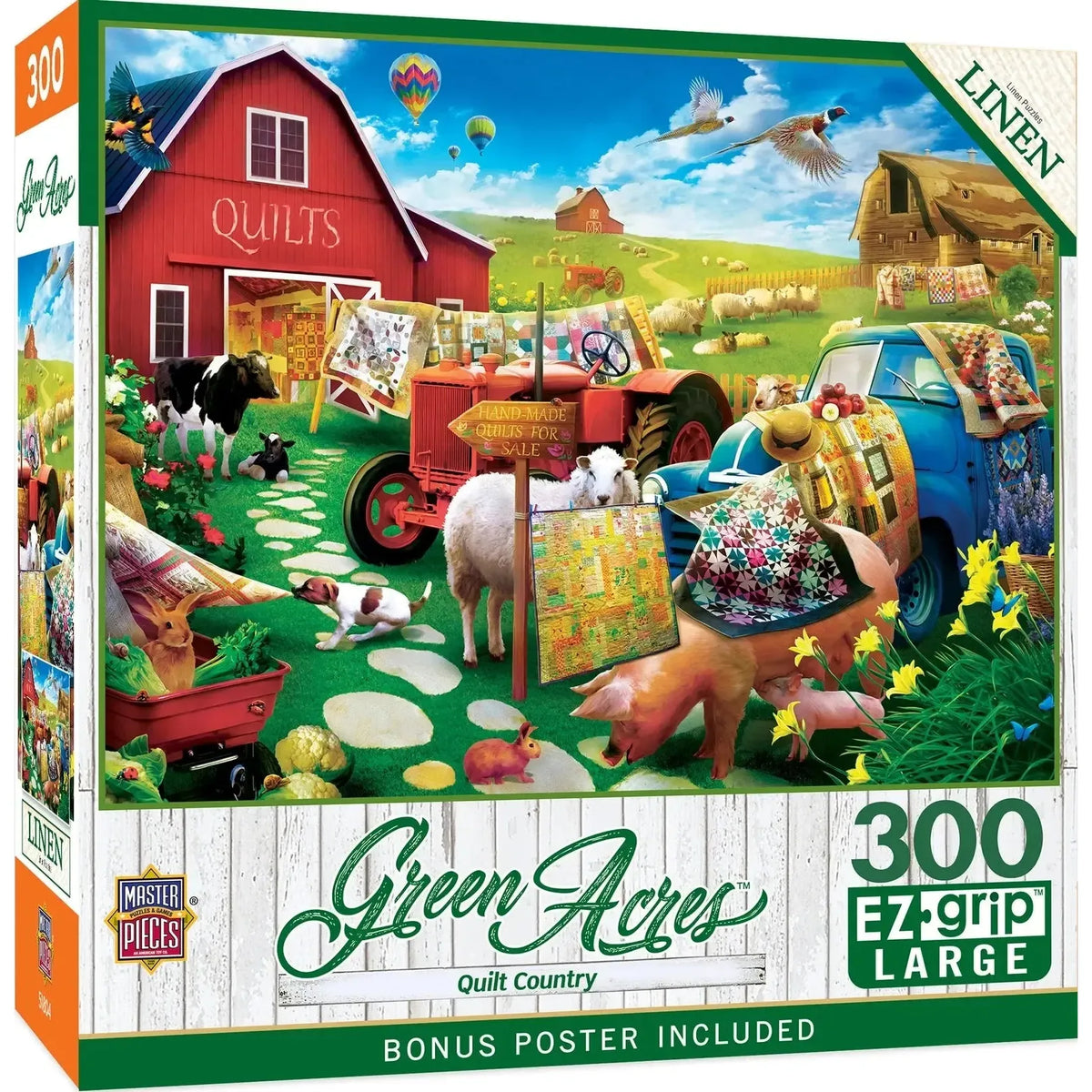 Quilt Country Green Acres 300 Piece Jigsaw Puzzle MasterPieces