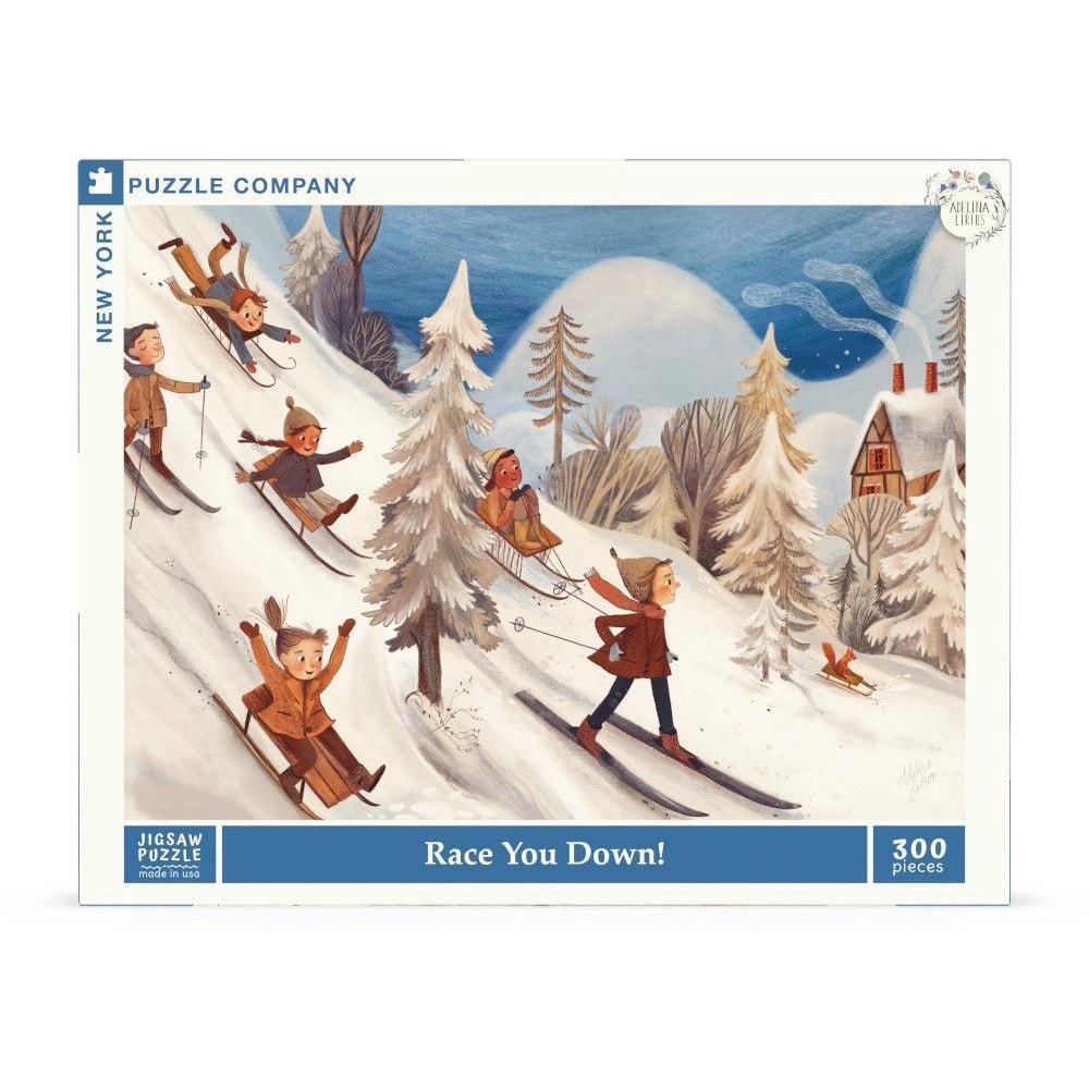 Race You Down! by Adelina Lirius 300 Piece Jigsaw Puzzle NYPC