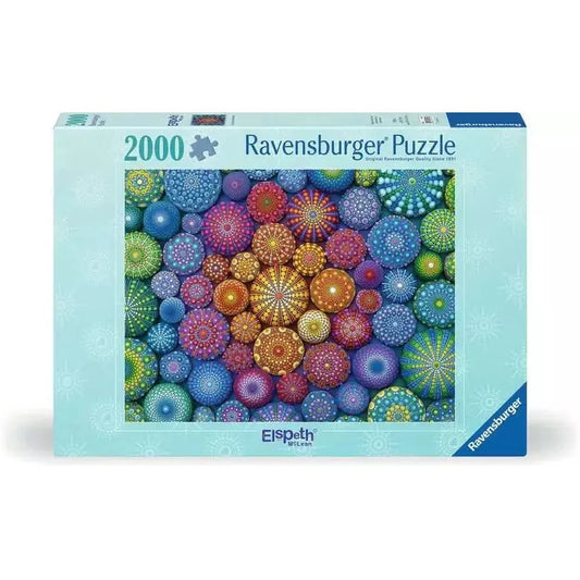 Radiating Rainbow Mandalas 2000 Piece Jigsaw Puzzle Ravensburger