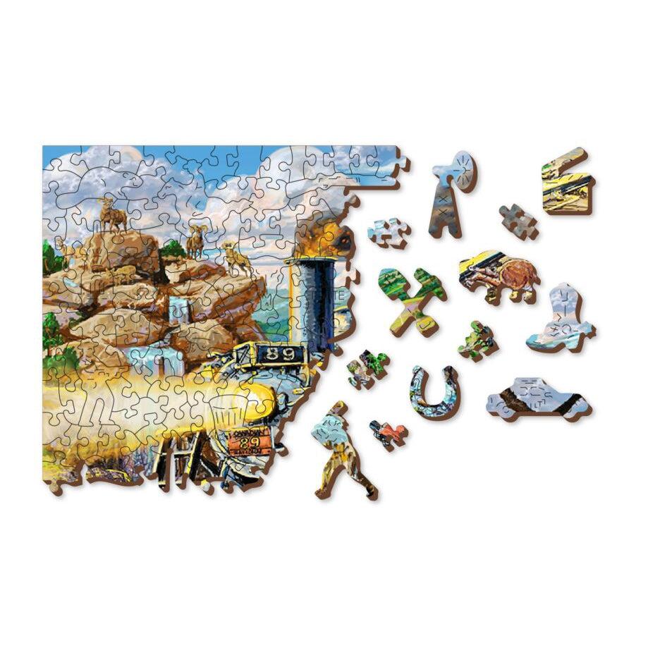 Railway 505 Piece Wood Jigsaw Puzzle Wooden City