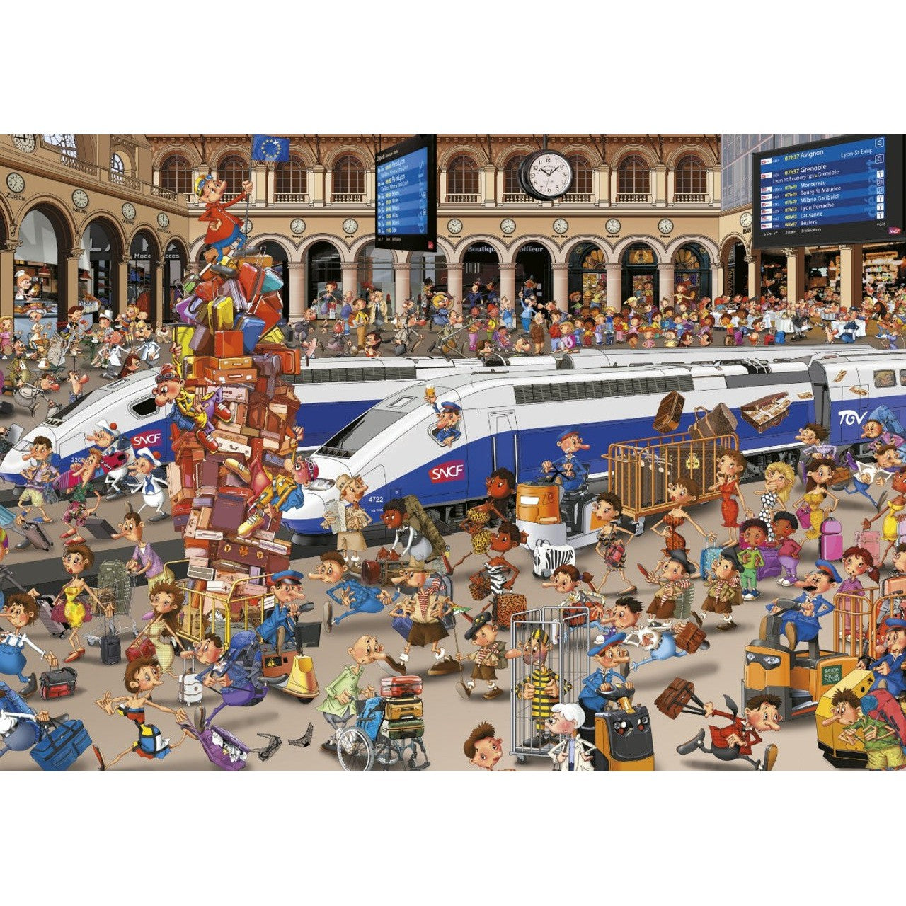 Railway Station 1000 Piece Jigsaw Puzzle Piatnik