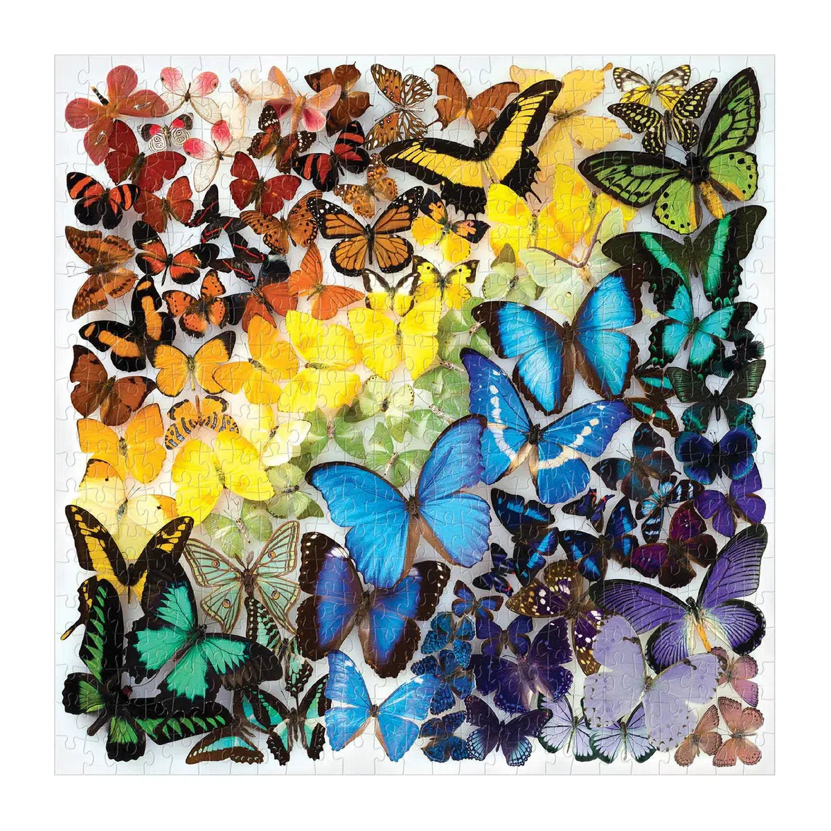 Rainbow Butterflies 500 Piece Jigsaw Puzzle Galison