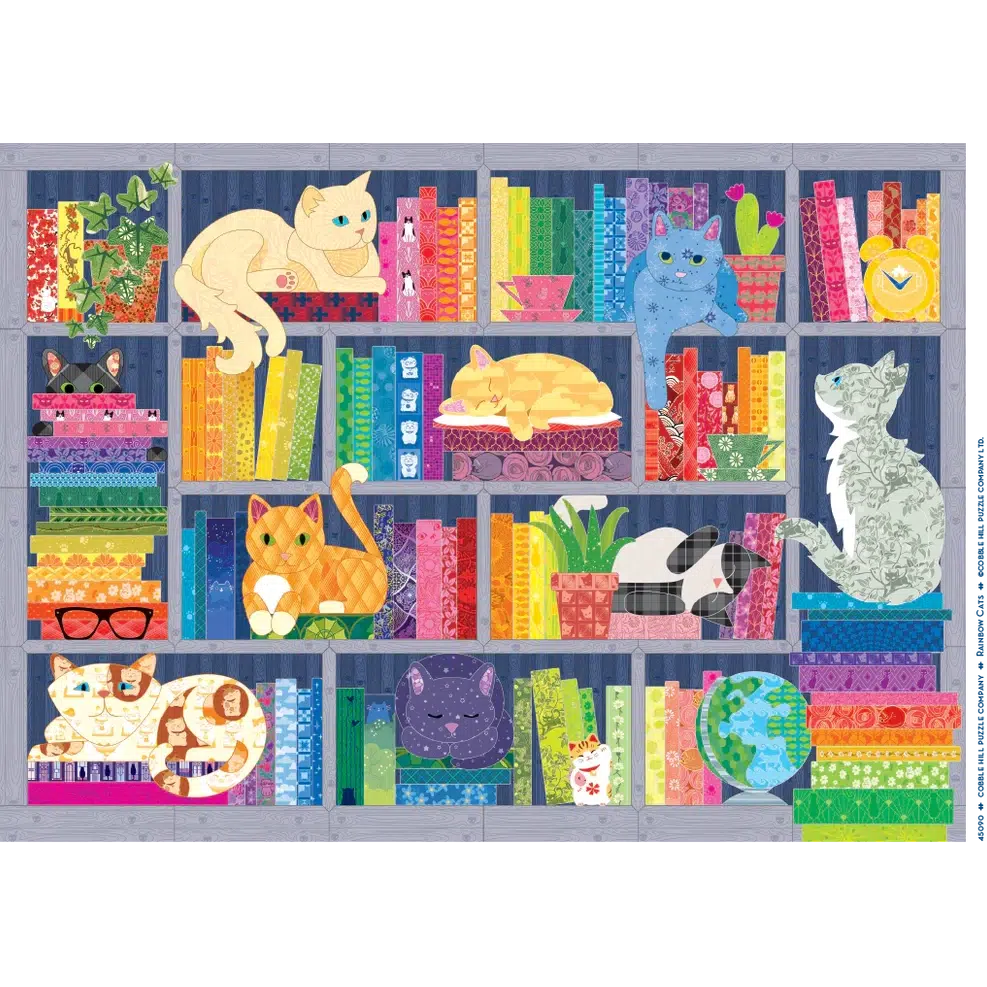 Rainbow Cats 500 Piece Jigsaw Puzzle Cobble Hill