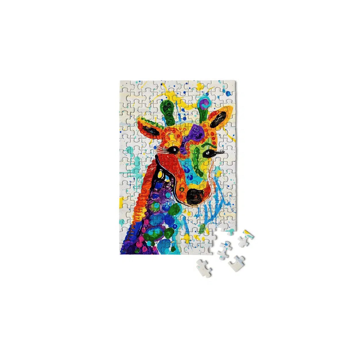 Rainbow Giraffe 150 Piece Mini Jigsaw Puzzle Micro Puzzles