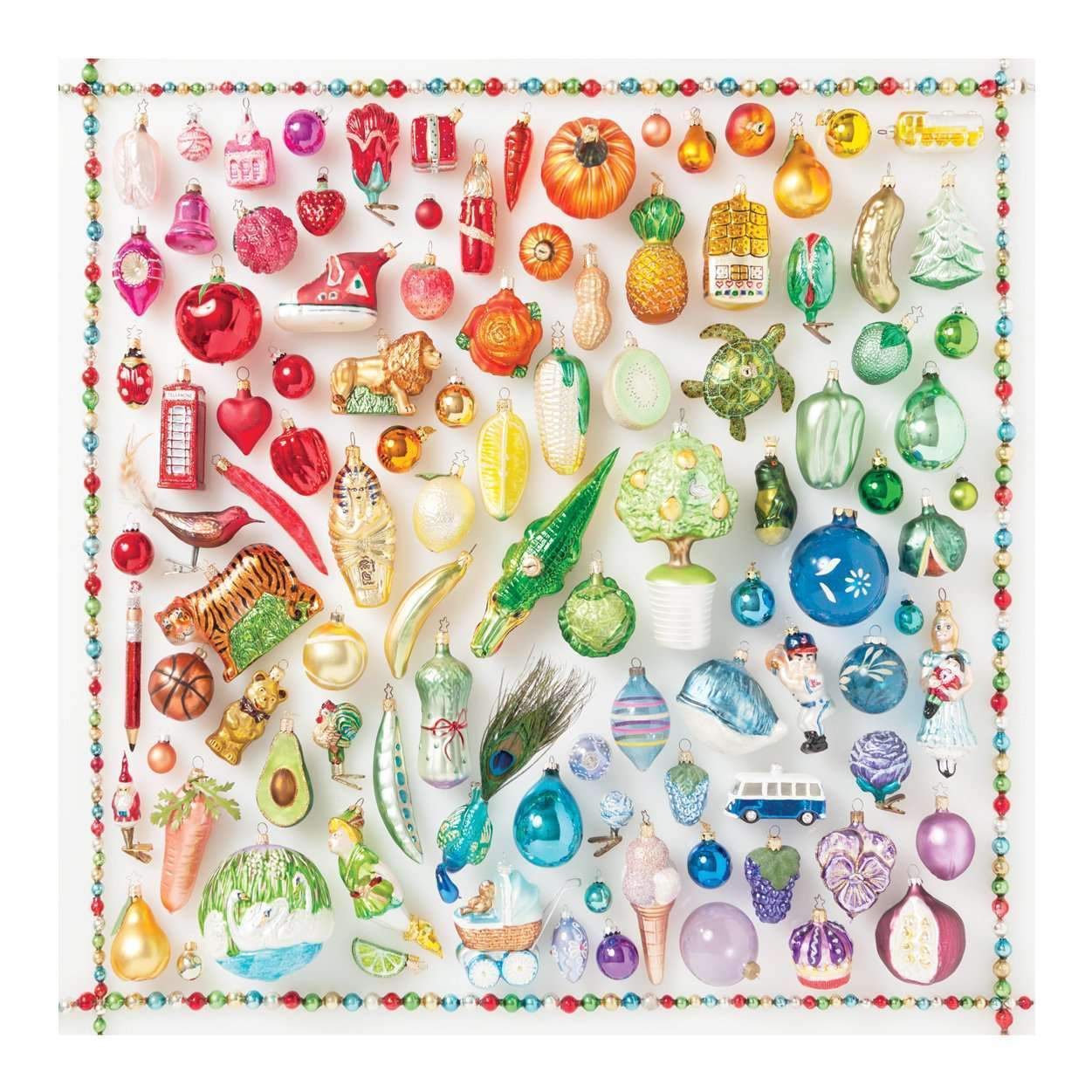 Rainbow Ornaments 500 Piece Jigsaw Puzzle Galison