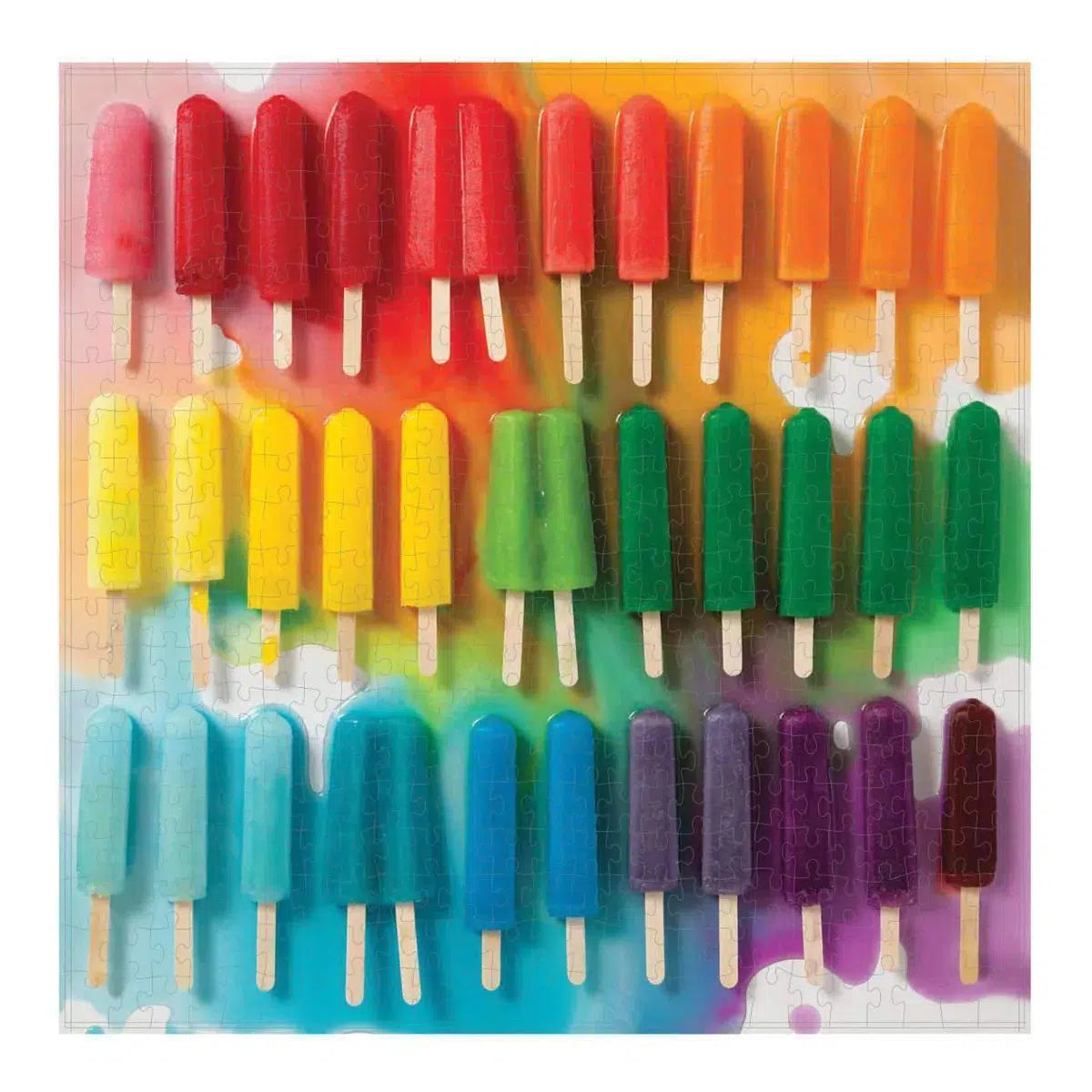 Rainbow Popsicles 500 Piece Jigsaw Puzzle Galison