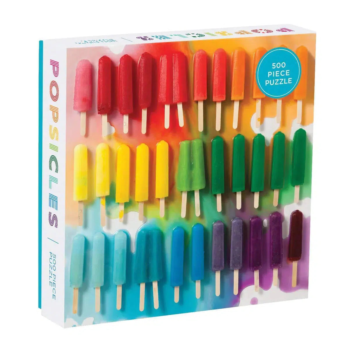 Rainbow Popsicles 500 Piece Jigsaw Puzzle Galison