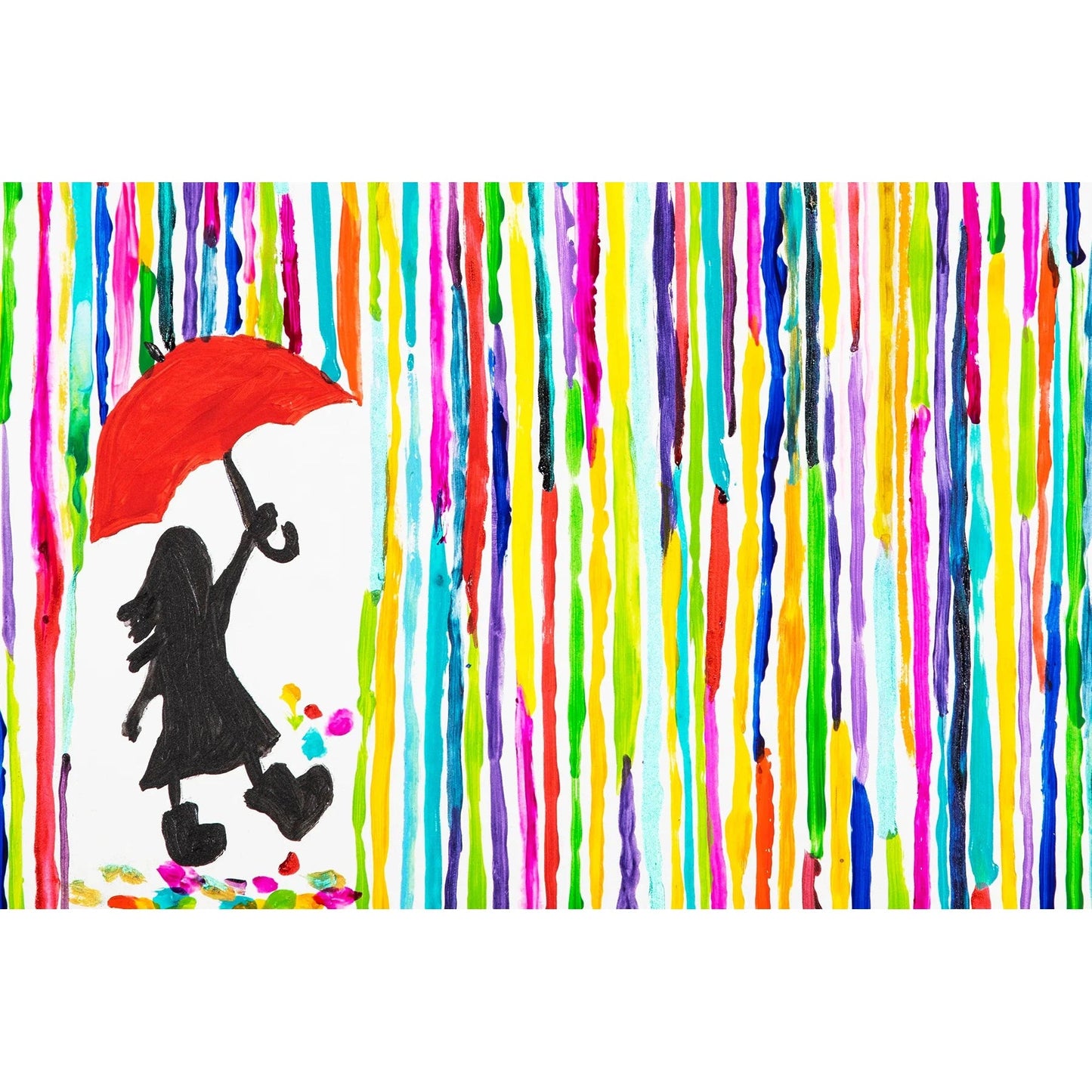 Rainbow Rain 150 Piece Mini Jigsaw Puzzle Micro Puzzles