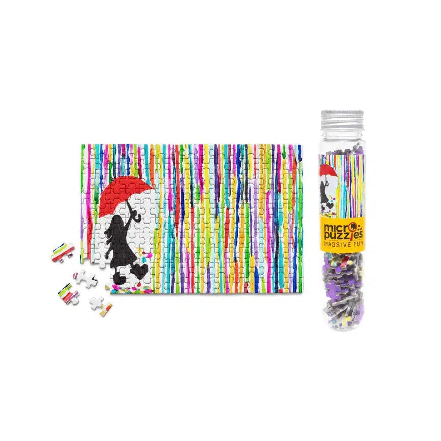 Rainbow Rain 150 Piece Mini Jigsaw Puzzle Micro Puzzles