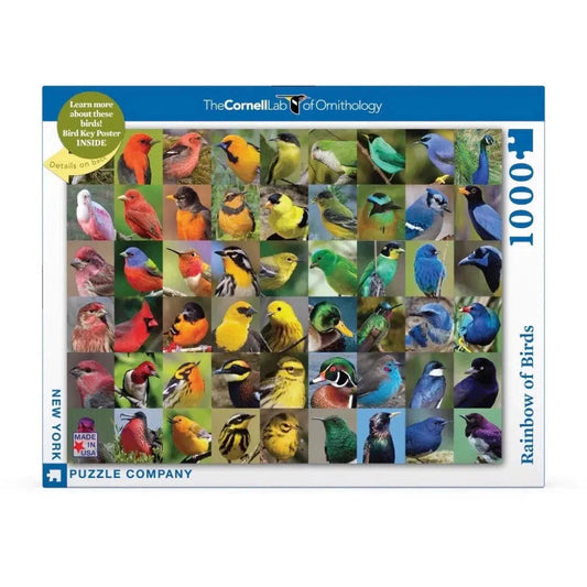 Rainbow of Birds 1000 Piece Jigsaw Puzzle NYPC