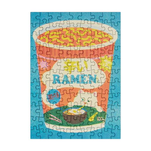 Ramen 99 Piece Mini Jigsaw Puzzle Happily