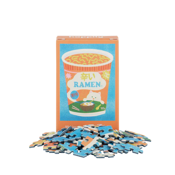 Ramen 99 Piece Mini Jigsaw Puzzle Happily