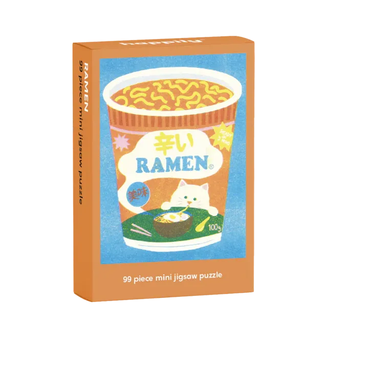 Ramen 99 Piece Mini Jigsaw Puzzle Happily