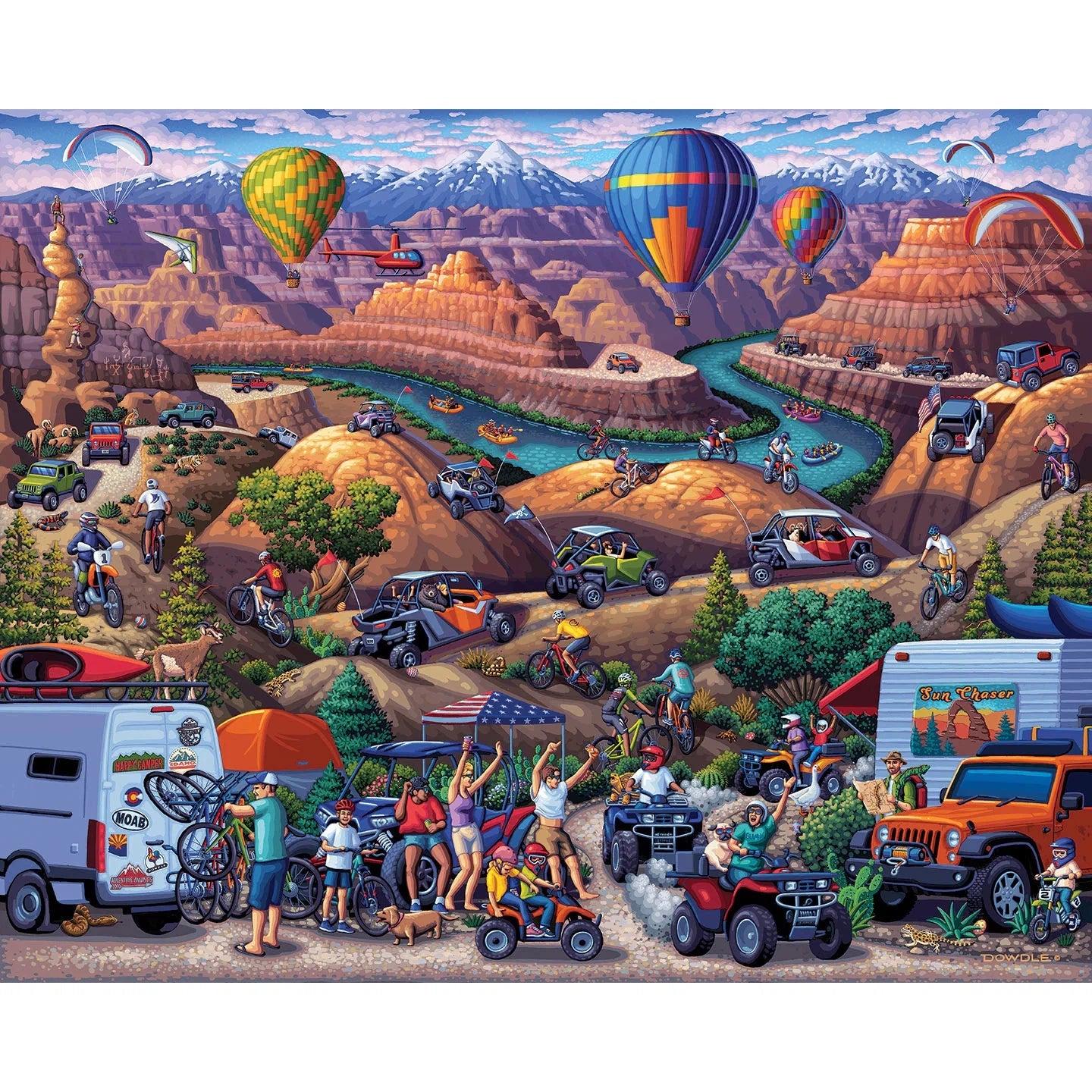 Red Rock Adventure 1000 Piece Jigsaw Puzzle Dowdle