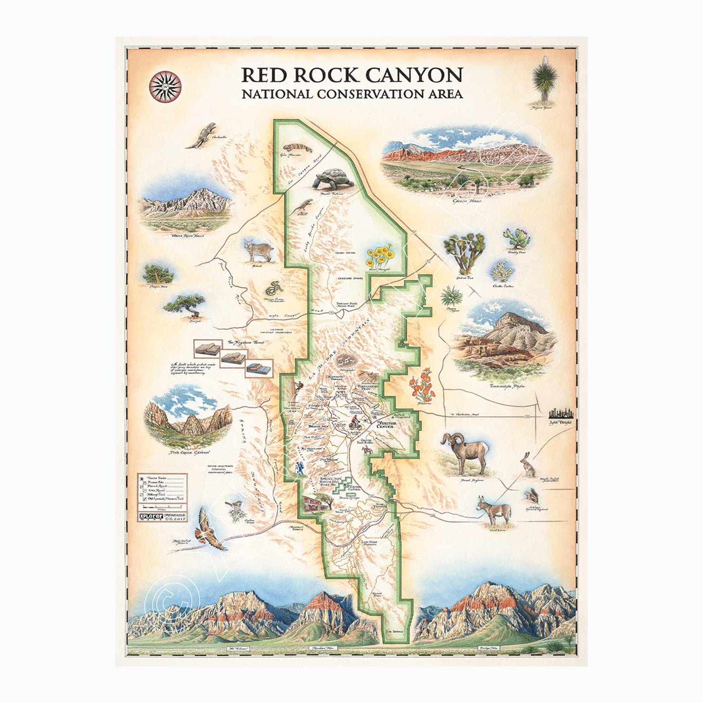 Red Rock Canyon 1000 Piece Jigsaw Puzzle Xplorer Maps