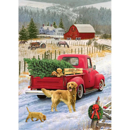 Red Truck Farm 35 Piece Tray Jigsaw Puzzle Cobble Hill