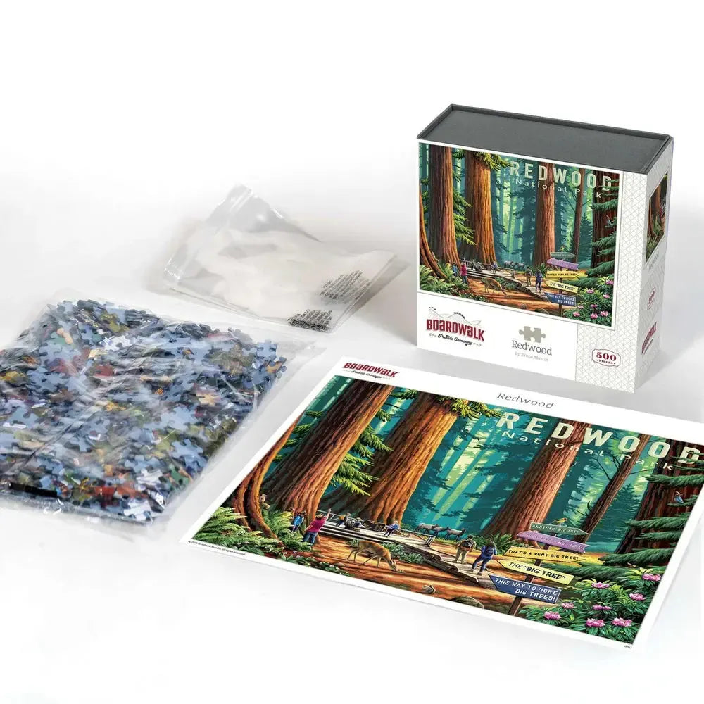 Redwood National Park 500 Piece Jigsaw Puzzle Boardwalk