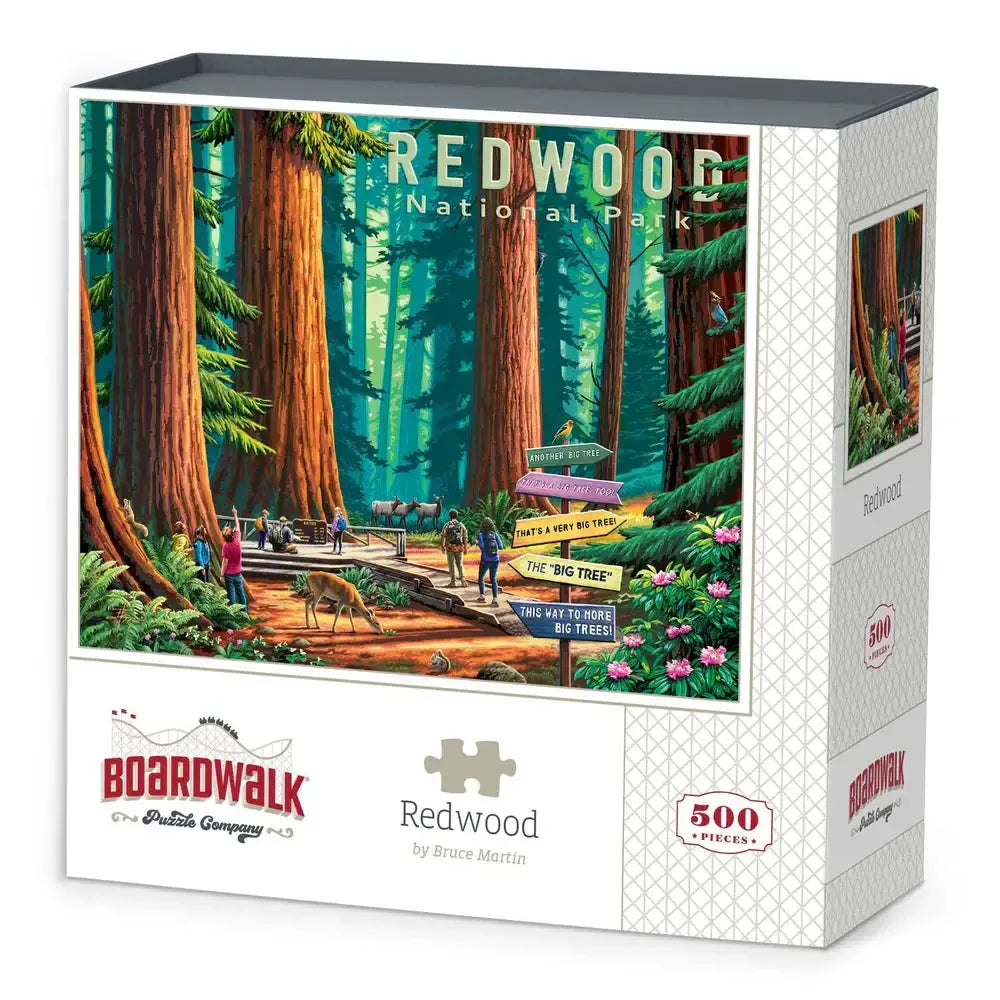 Redwood National Park 500 Piece Jigsaw Puzzle Boardwalk