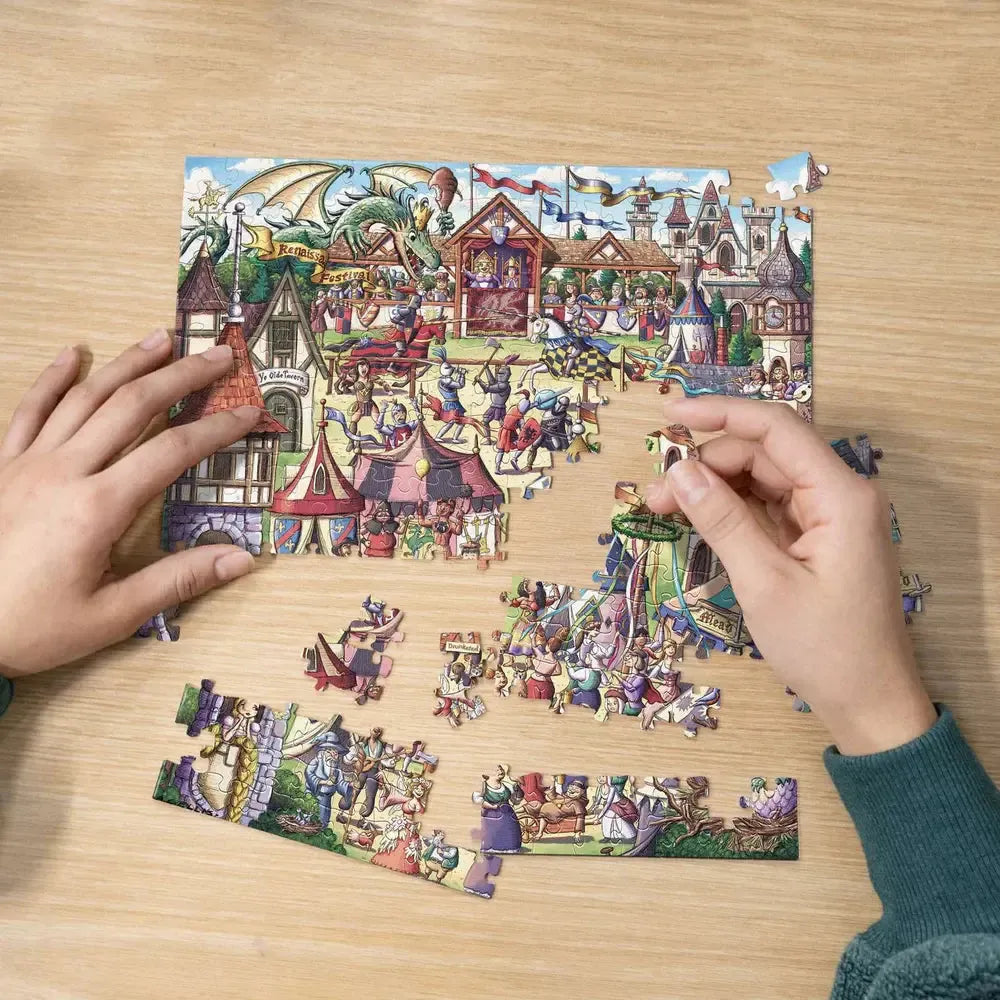 Renaissance Fair 210 Piece Jigsaw Puzzle Boardwalk