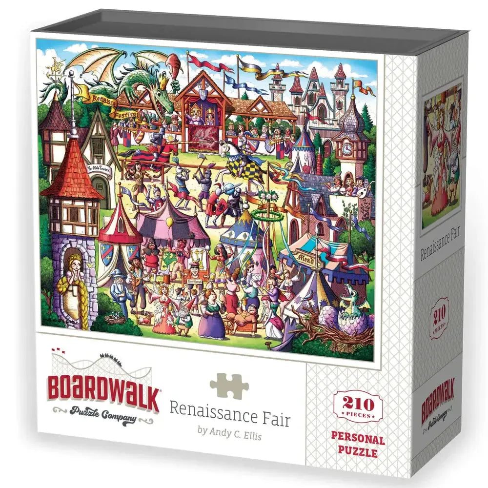 Renaissance Fair 210 Piece Jigsaw Puzzle Boardwalk