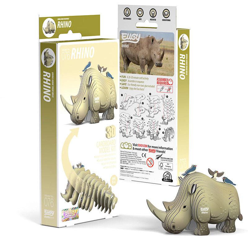 Rhino 3D Cardboard Model Kit Eugy