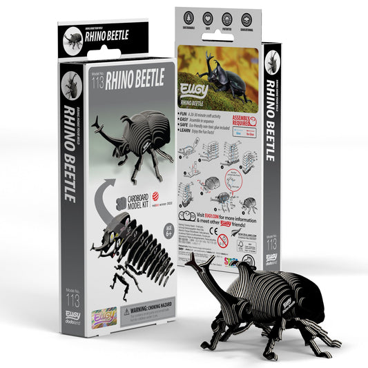 Rhino Beetle 3D Cardboard Model Kit Eugy