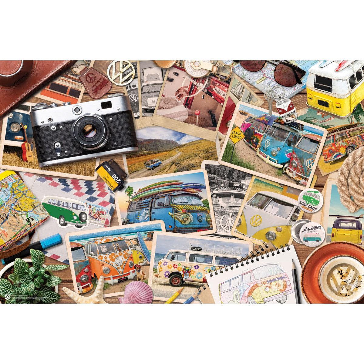 Road Trips VW Bus 550 Piece Jigsaw Puzzle in Tin Eurographics