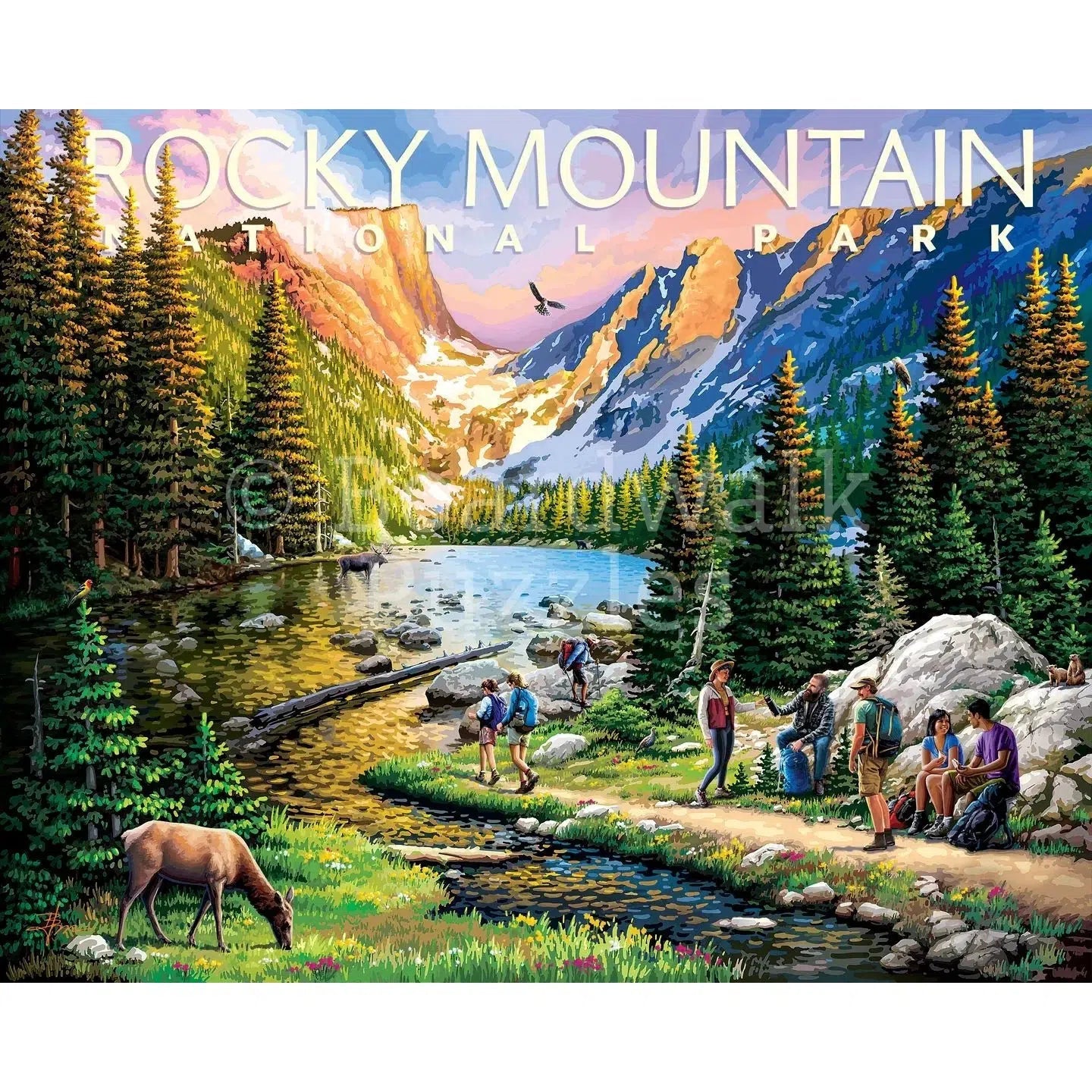 Rocky Mountain National Park 210 Piece Jigsaw Puzzle Boardwalk