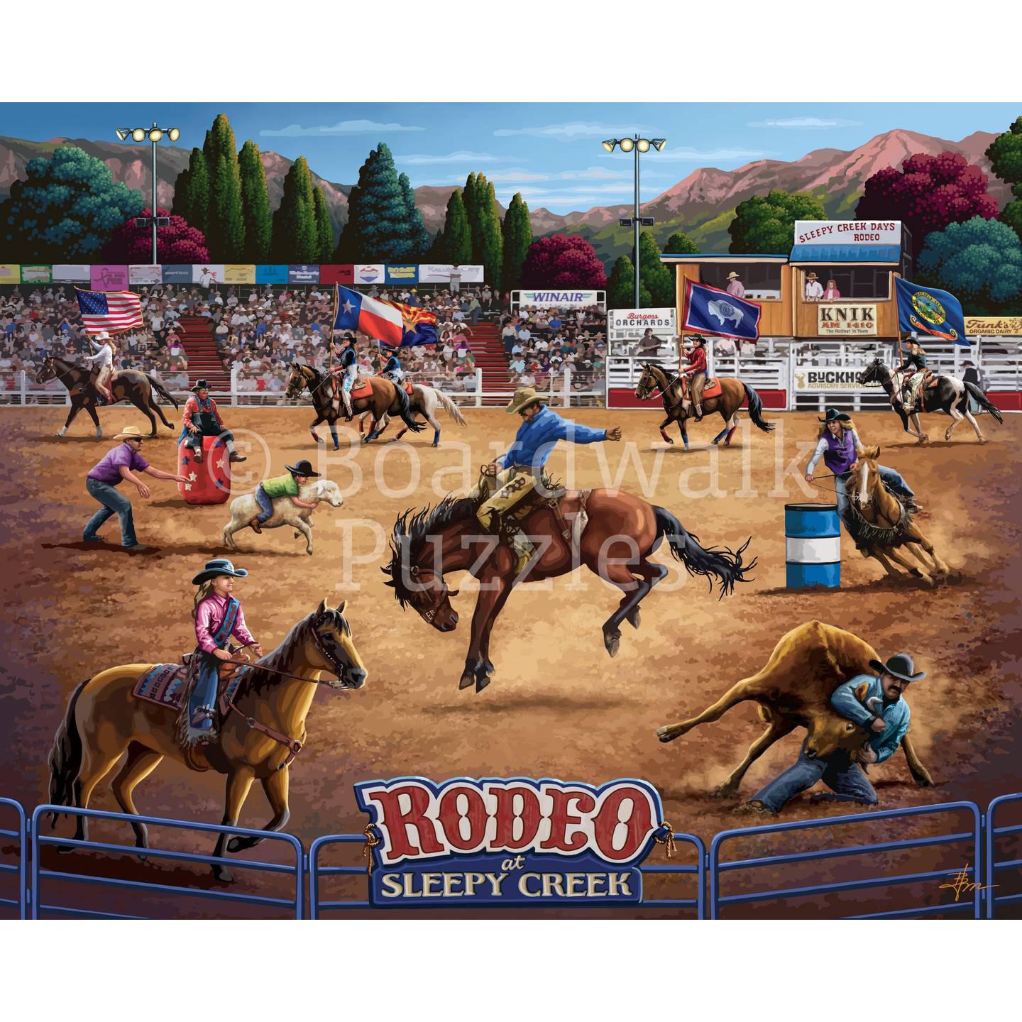 Rodeo at Sleepy Creek 210 Piece Jigsaw Puzzle Boardwalk