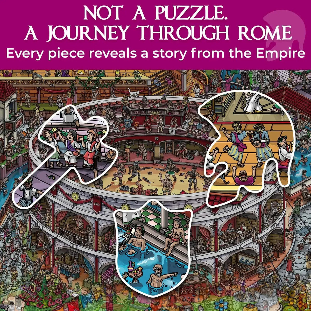 Roman Empire Mystery 1000 Piece Jigsaw Puzzle Quokka