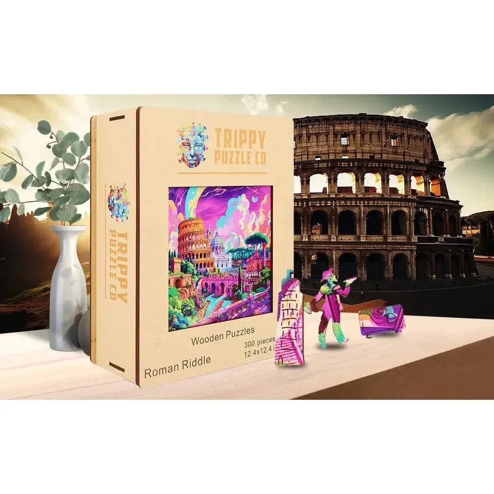 Roman Riddle 300 Piece Wooden Jigsaw Puzzle Trippy